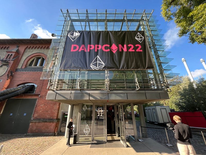 DappCon22's venue entrance