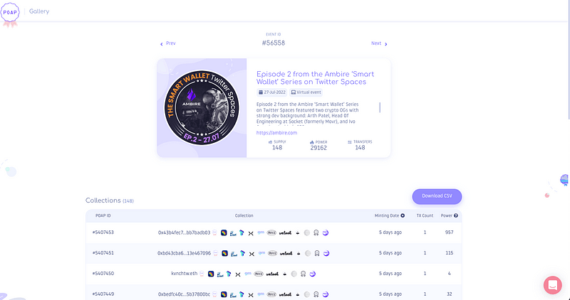 Smart Wallet Series — Episode 2 POAP claimed by about 150 listeners