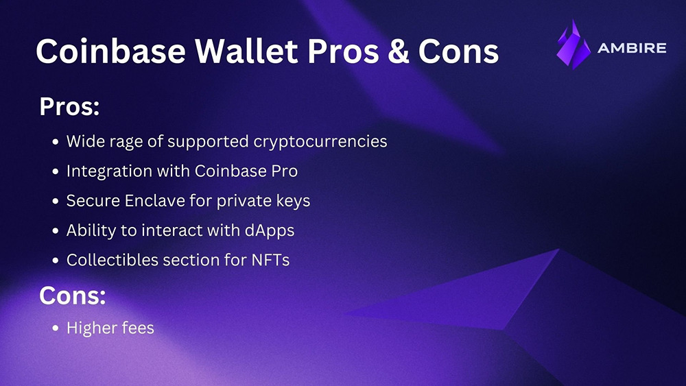 Coinbase's MPC wallet pros and cons
