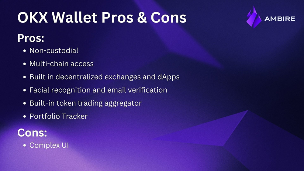 OKX's MPC wallet pros and cons
