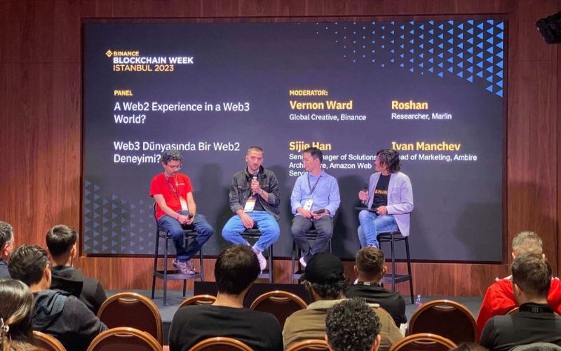 Ivan on a panel together with Binance, Amazon Web Services and Marlin