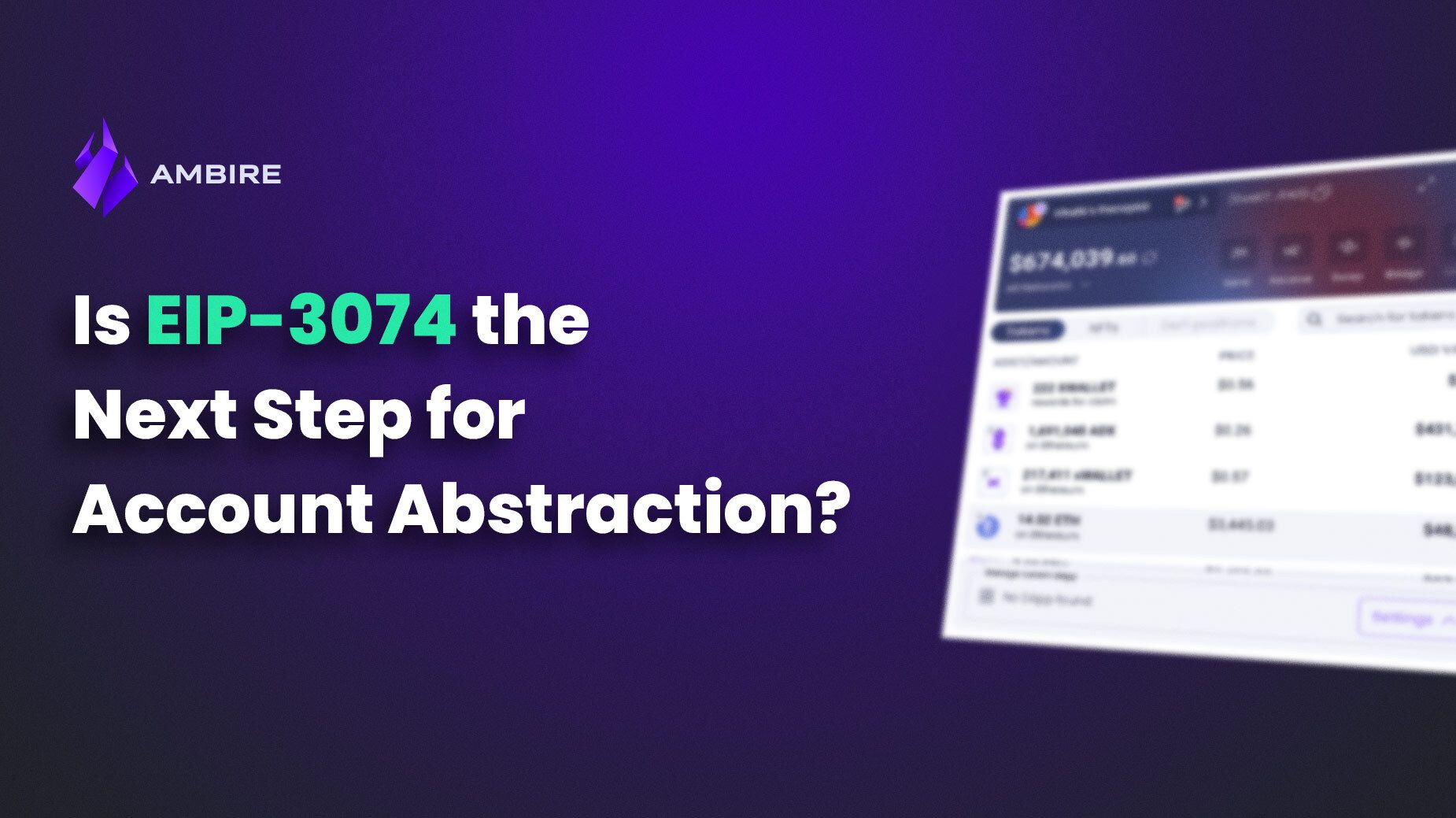 Is EIP-3074 the Next Step for Account Abstraction?