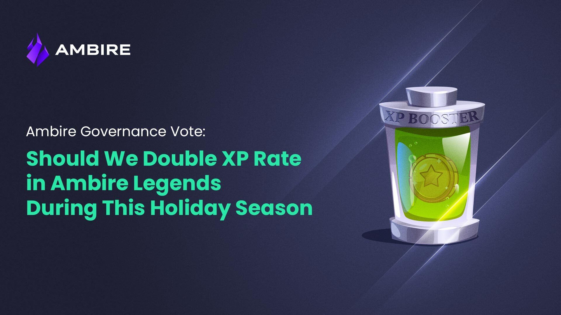 Ambire Governance Vote: Should We Double XP Rate in Ambire Legends During This Holiday Season