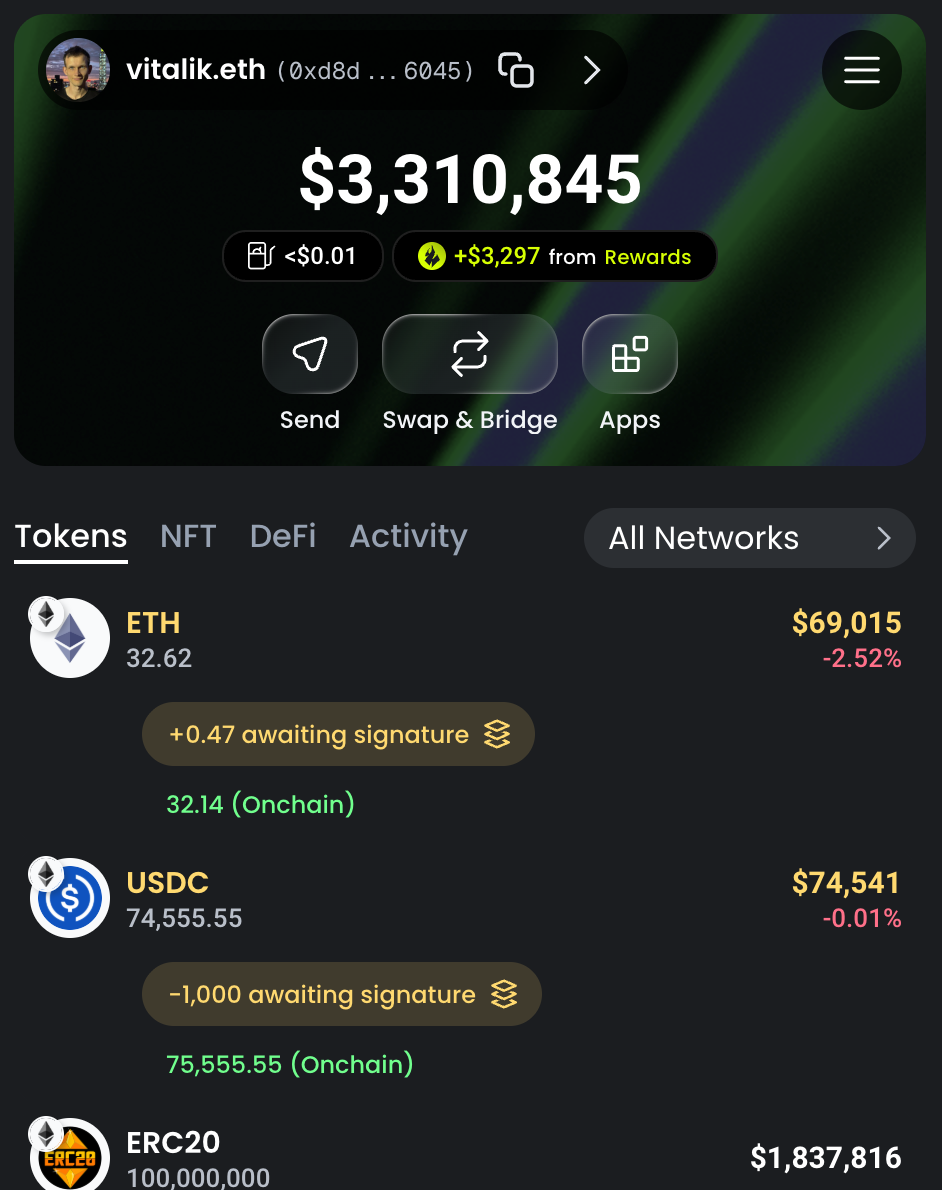 Transaction simulation for a Safe multisig