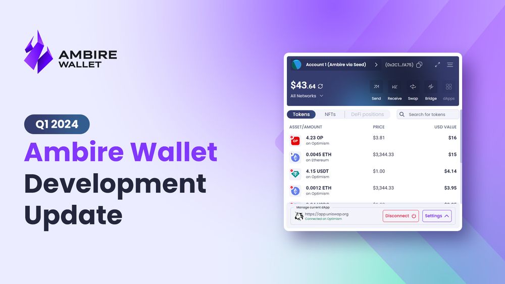 Ambire Wallet development update - Q1, 2024