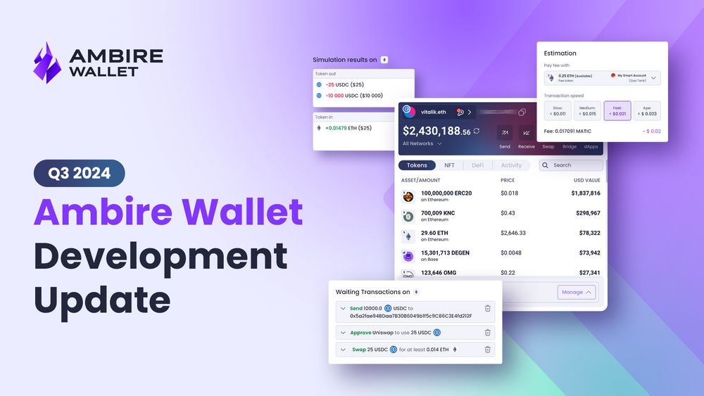 Ambire Wallet Q3 2023 Dev Update