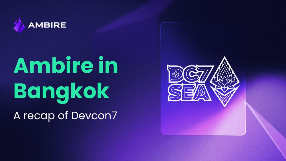 Ambire on Devcon7 SEA event in Bangkok