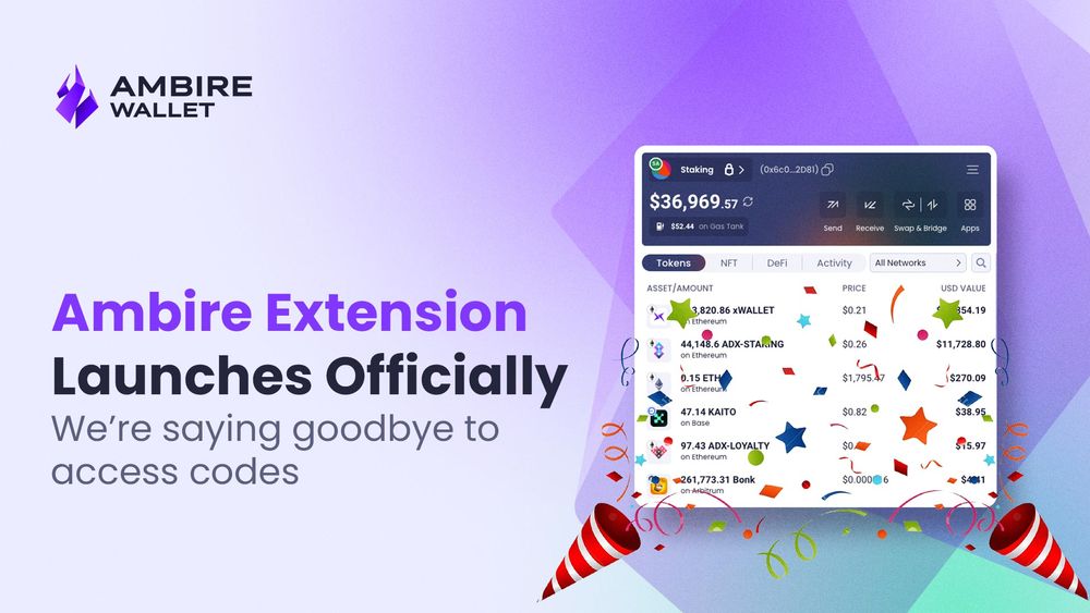 Ambire Wallet Extension goes public