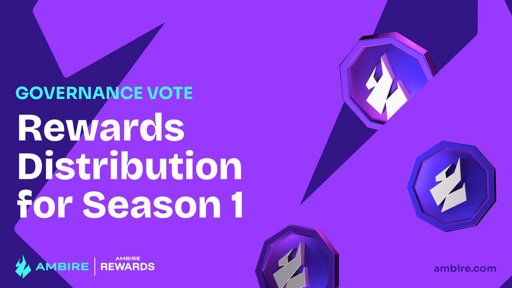 Ambire Governance Vote: Decide the Rewards Distribution for Season 1