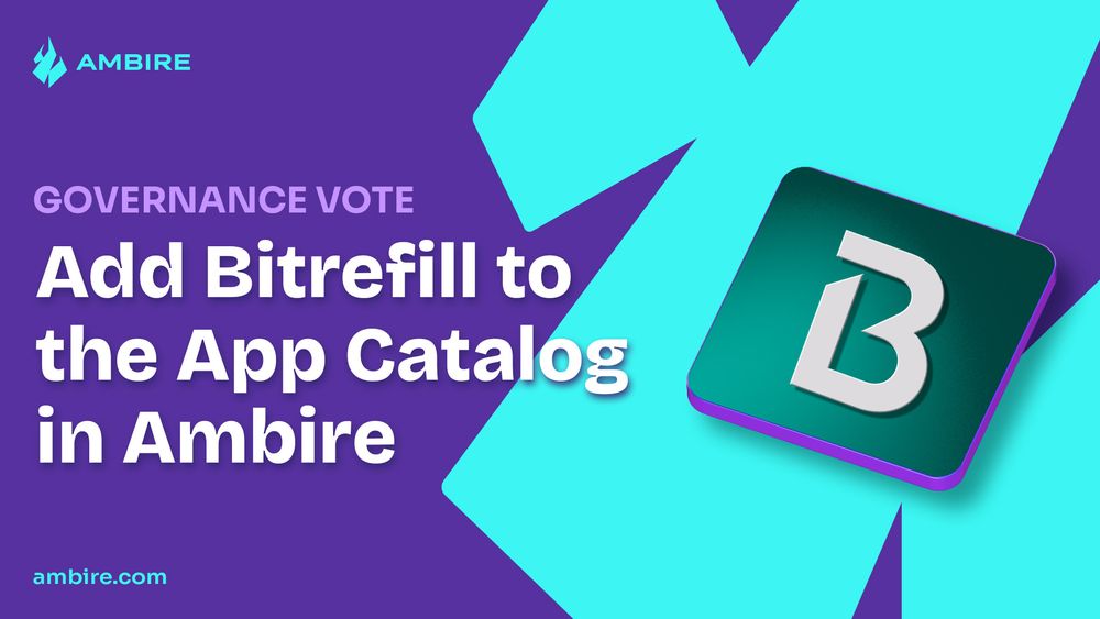 Bitrefill governance vote