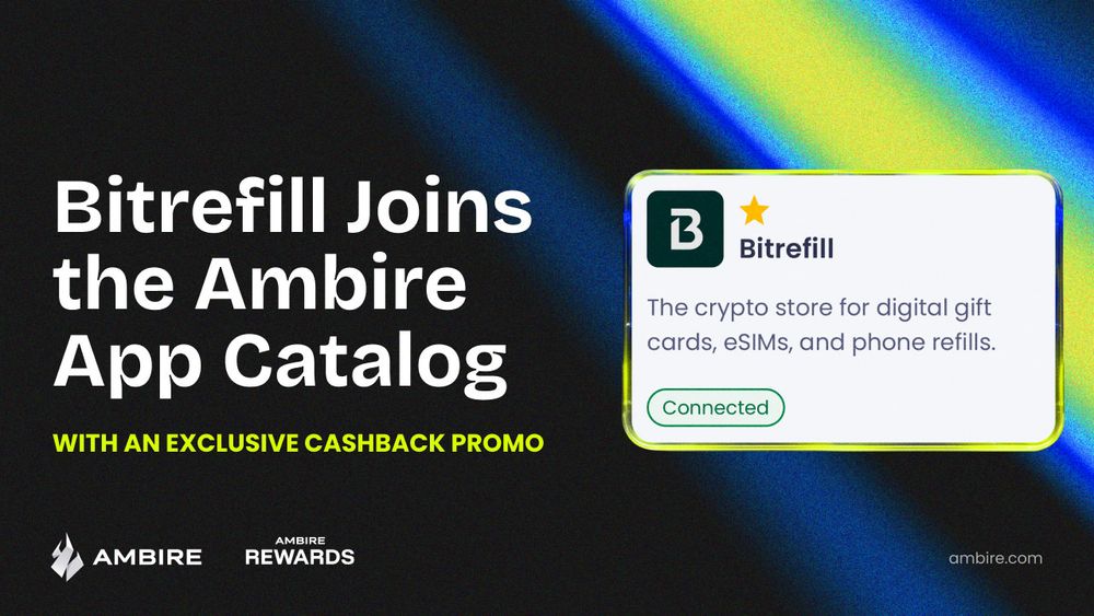 Bitrefill cashback offer for Ambire Wallet users