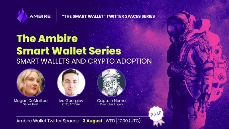 This Week ‘Smart Wallet’ Series Talks UX: Nemo from Daedalus Joins Ambire to Explore the Crypto Seas