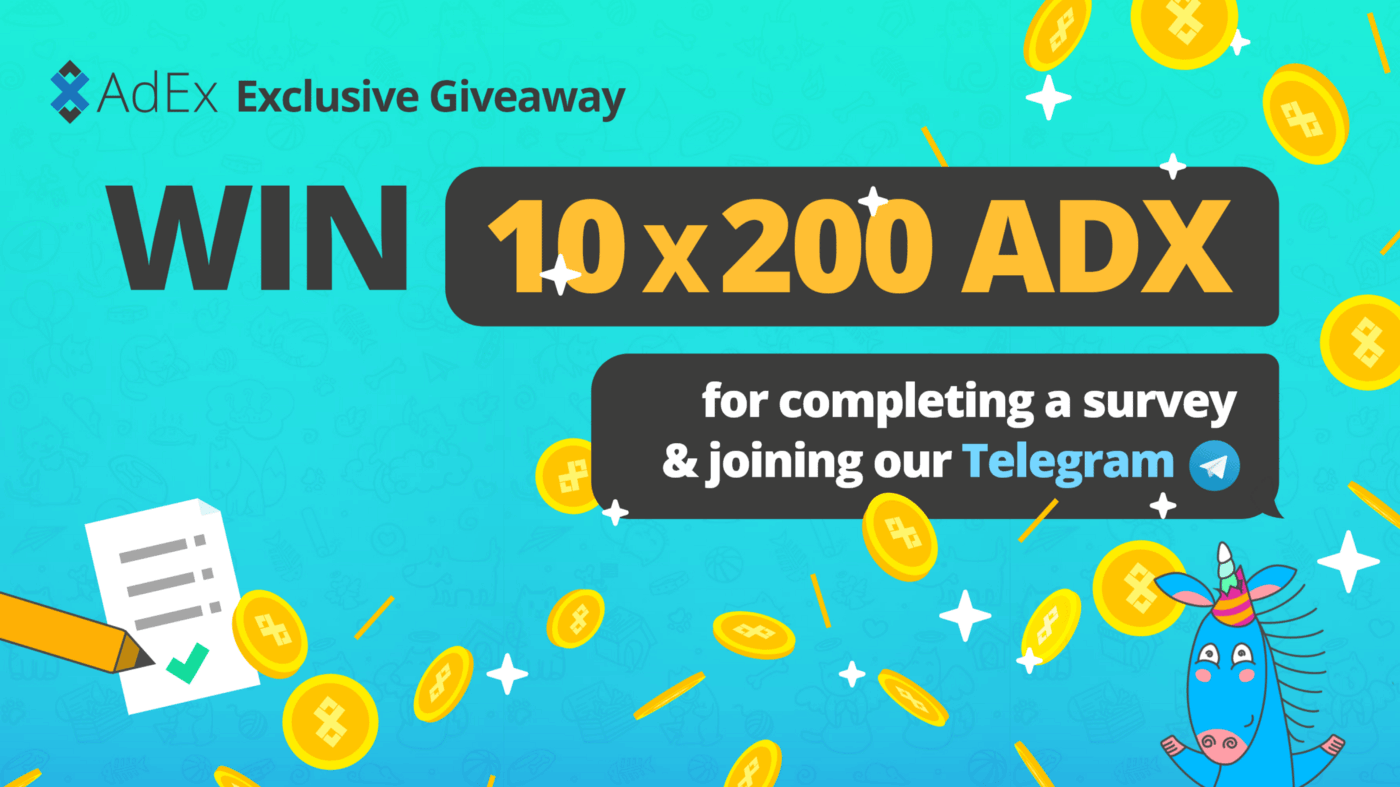 Win 10x200 $ADX Just For Reading the AdEx Staking Newsletter