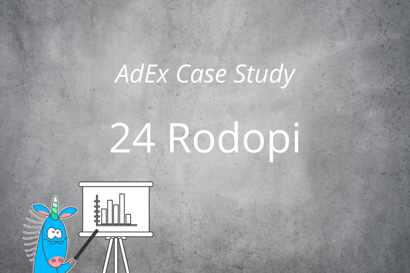 Case study: AdEx and 24 Rodopi