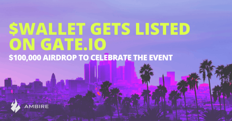 Ambire Wallet ($WALLET) Gets Listed on Gate.io with Exclusive Airdrop