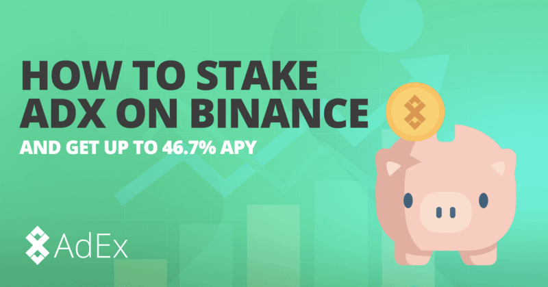 How to stake ADX on Binance