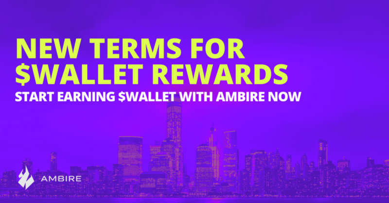 New Terms for Earning $WALLET Rewards in Ambire Wallet