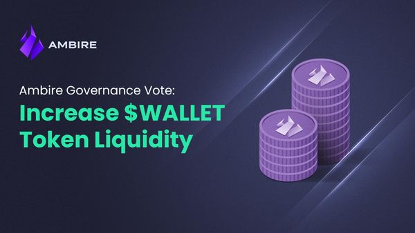 Ambire governance vote to increase $WALLET token liquidity