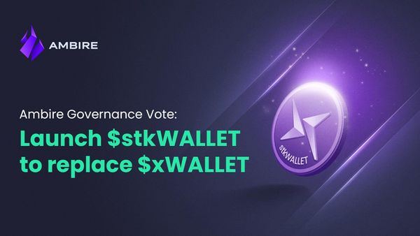 Launch $stkWALLET governance vote