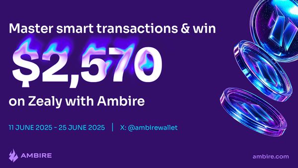 Try EIP-7702 smart features with tAmbire Extension and win rewards