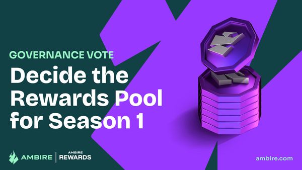 Ambire Governance Vote: Decide the Rewards Pool for Season 1