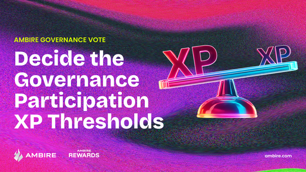 Governance participation thresholds proposal  