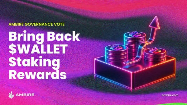 Bring $WALLET staking rewards proposal