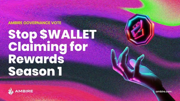 Stop S1 $WALLET claiming proposal