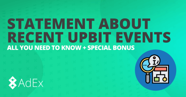 Statement About Recent Events on Upbit